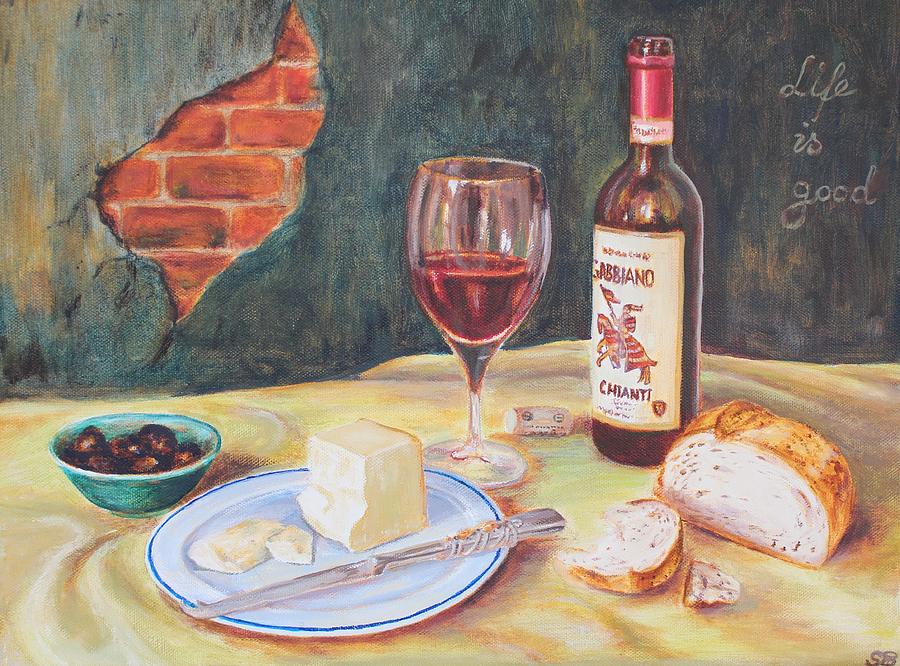 Wineart Painting by Sabina Bonifazi