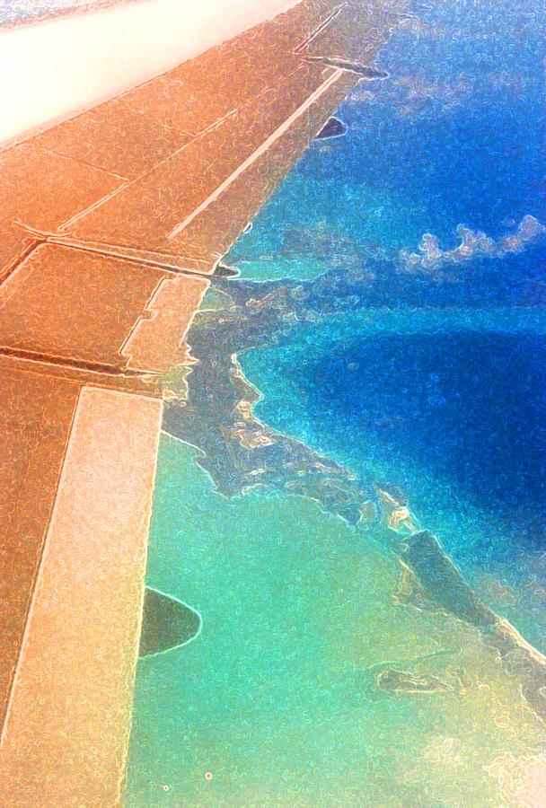 Wing Over the Caribbean Photograph by Lyle Crump