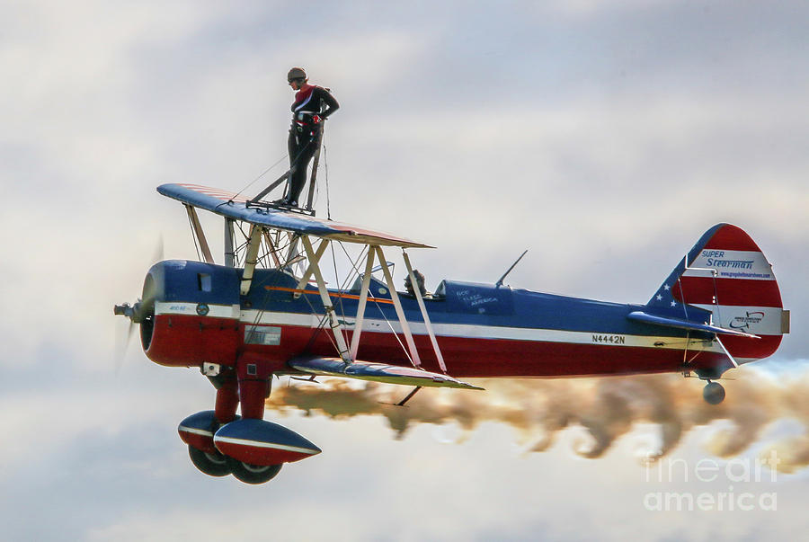 Wing Walker and Pilot Photograph by Tom Claud