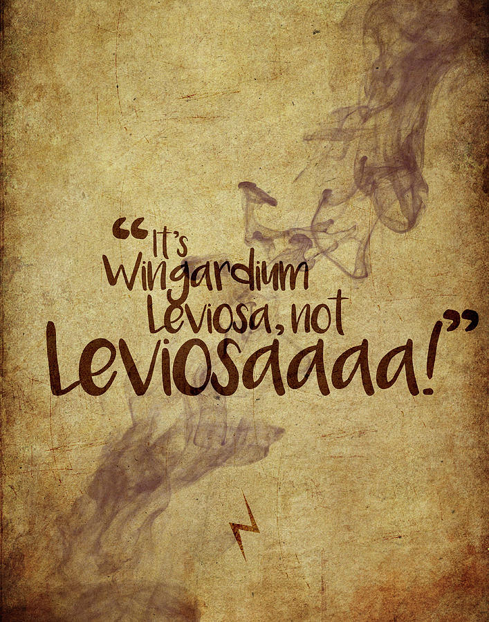 Harry Potter Digital Art - Wingardium by Samuel Whitton Harry Potter Digital Art - Wingardium by Samuel Whitton