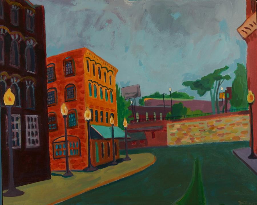 Cityscape Painting - Wingate Street by Debra Bretton Robinson