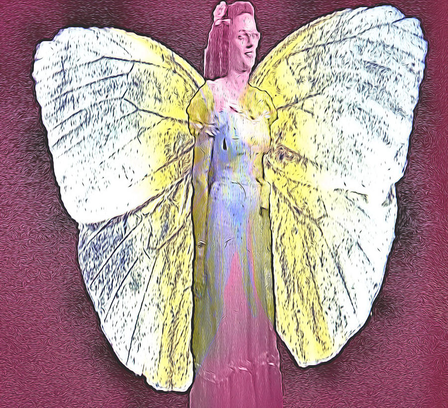 Winged Angel Digital Art by Cathy Anderson
