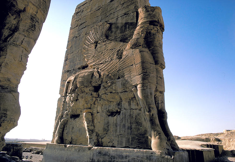 Winged Beast In Persepolis Photograph