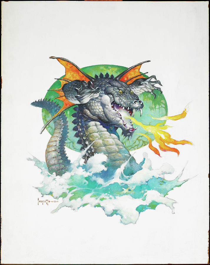 Winged Dragon Painting By Frank Frazetta