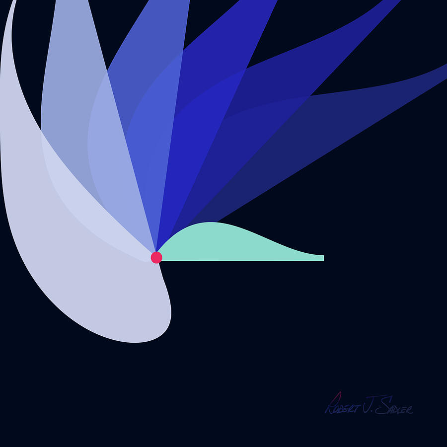 Winged Maple Seed - Right Digital Art by Robert J Sadler