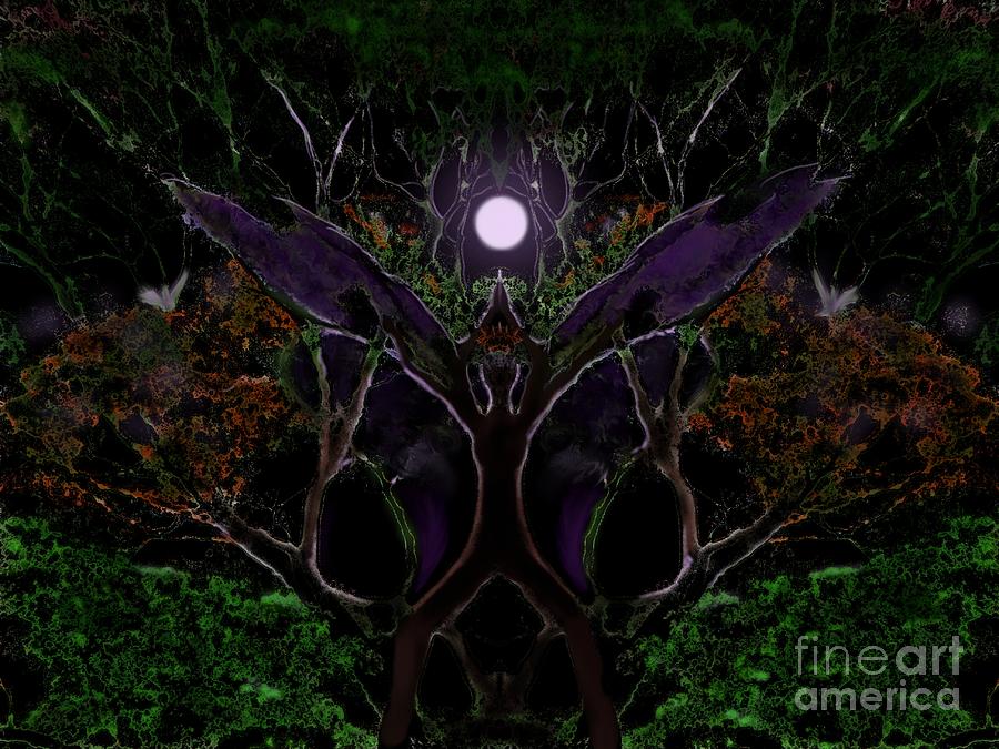Fantasy Photograph - Winged Tree Spirit by Roxy Riou