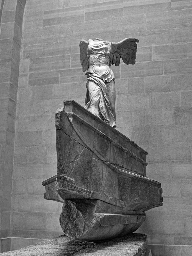 Winged Victory Bw Photograph