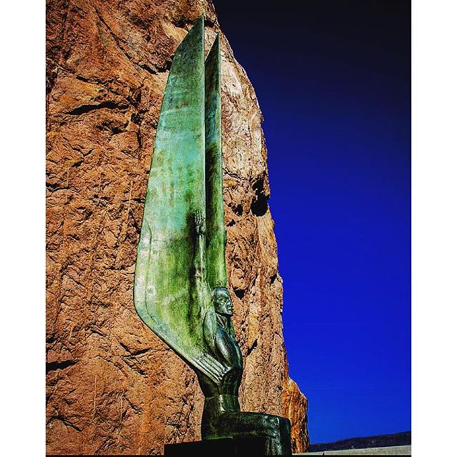 Hooverdam Photograph - #wingedfiguresoftherepublic At The by Alex Snay