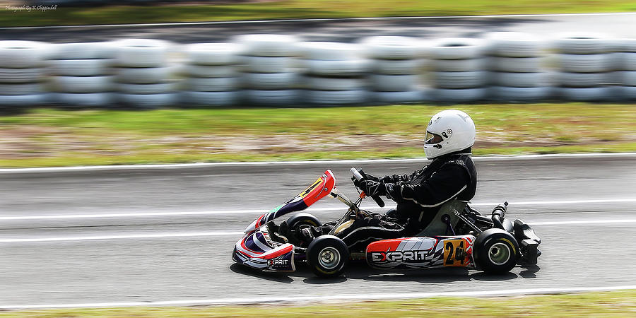 Wingham Go Karts 03 Photograph by Kevin Chippindall