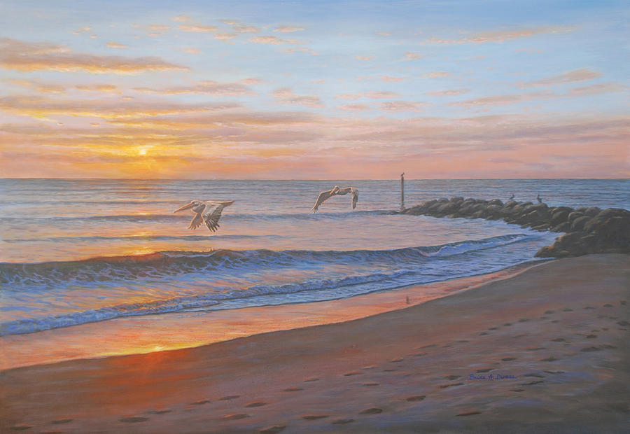 Wings Over Captiva Painting by Bruce Dumas