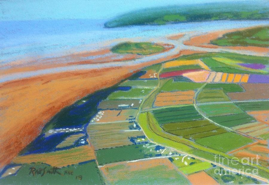 Wings over Grand Pre Pastel by Rae  Smith