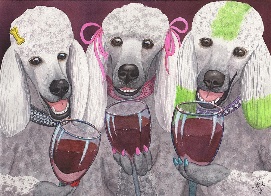 Wining Bitches Painting by Catherine G McElroy