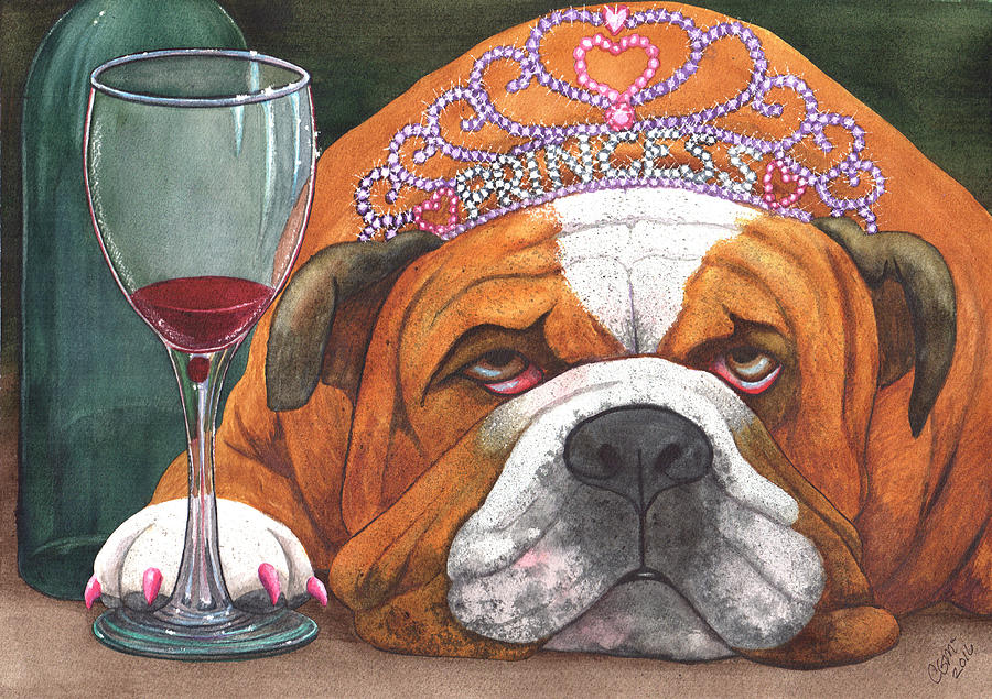 Wining Princess Painting by Catherine G McElroy