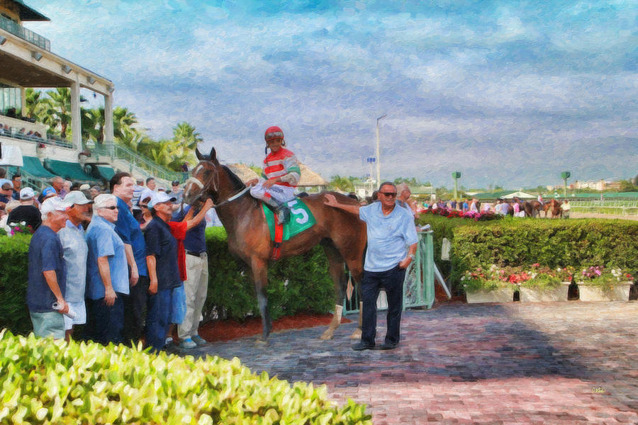 Winners Circle - TRK20158889 Painting by Dean Wittle