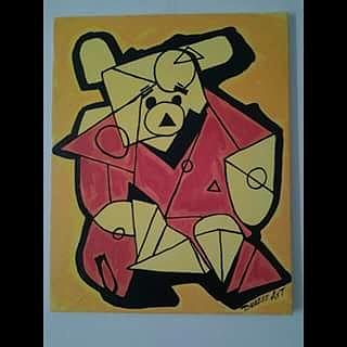 Winnie The Cube Painting By Antonio Parker - Fine Art America