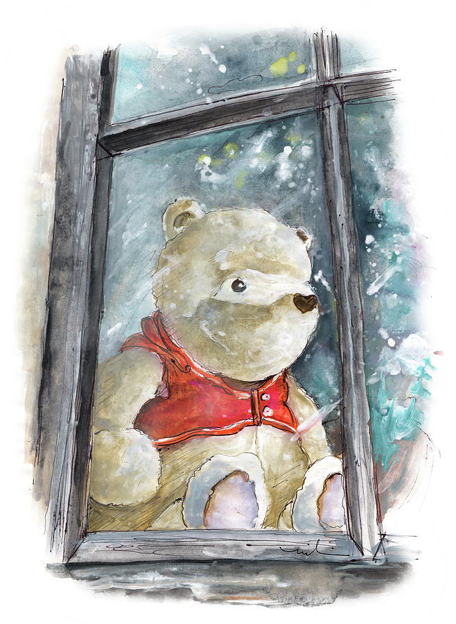 Winnie The Pooh In Fowey Painting by Miki De Goodaboom