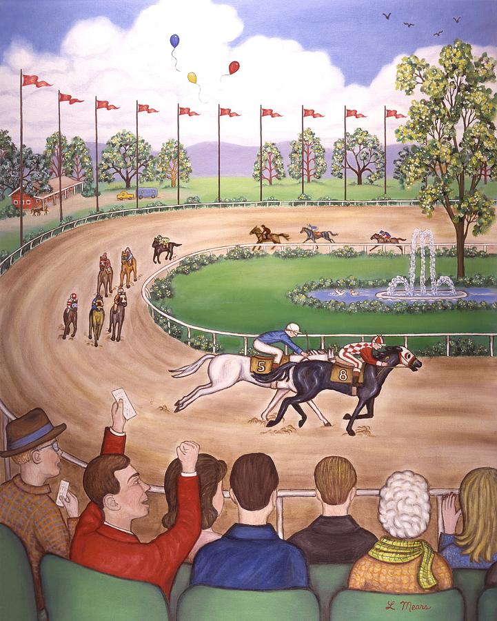 Winning at the Races Painting by Linda Mears - Fine Art America