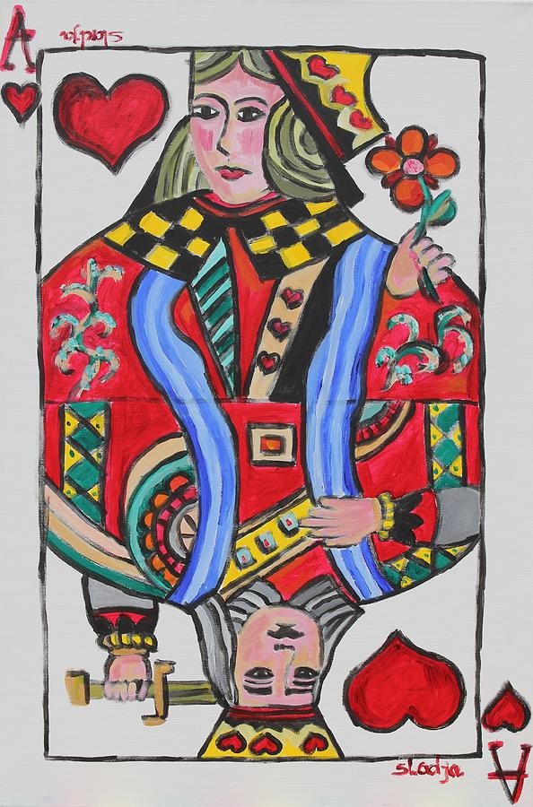 Winning Love Card Painting by Sladjana Lazarevic