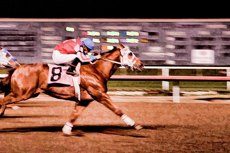 Winning Thoroughbred Horse Race Photograph by Tim Dahl