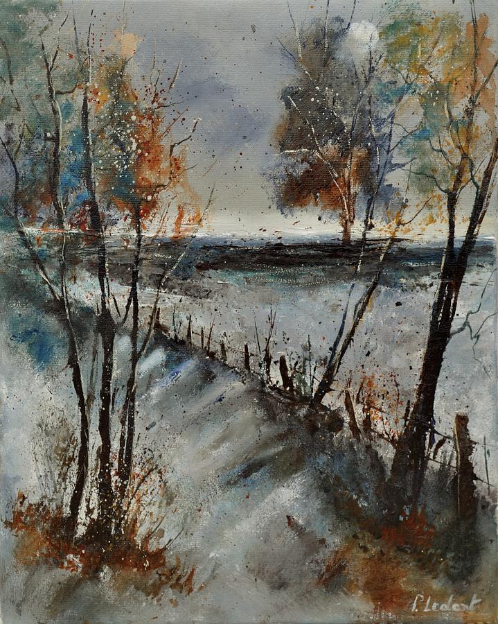 Winter Painting - Winter 450101 by Pol Ledent