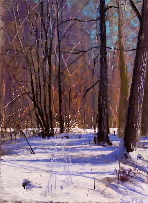 Winter Afternoon Pastel by Tom Christopher