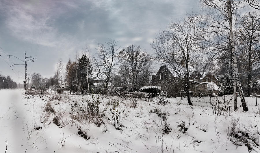 Winter Mood By The Road Photograph by Aleksandrs Drozdovs