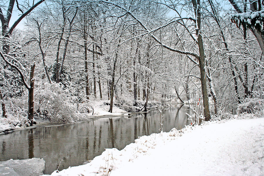 Winter Along The Riverbank Photograph by Kay Novy