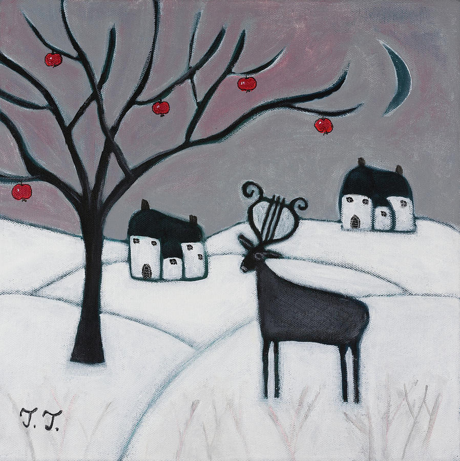 Winter Apples are the Sweetest Painting by Teodora Totorean