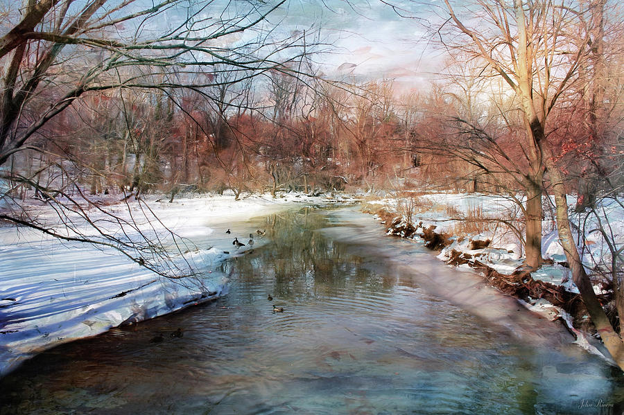 Winter at Cooper River Photograph by John Rivera