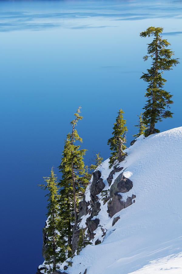 Winter at Crater Lake Photograph by Kunal Mehra