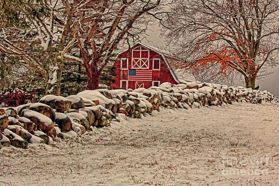 Winter Photograph - Winter At Cucumber Hill Farm by Jim Beckwith