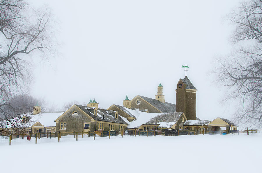 Winter Photograph - Winter at Erdenheim Farm - Whitemarsh Pa by Bill Cannon