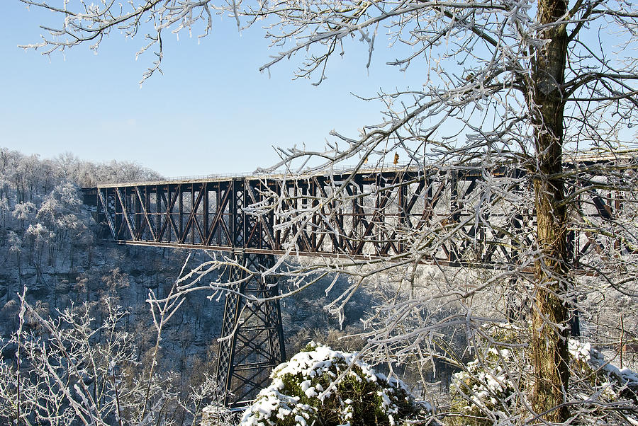 Winter at High Bridge Photograph by Rebecca Higgins