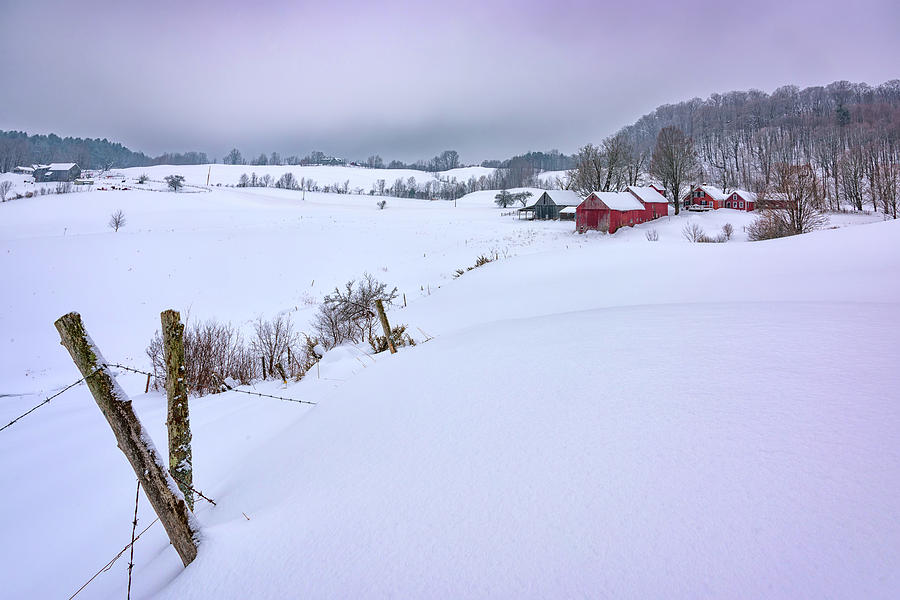 Winter Photograph - Winter at Jenne Farm by Rick Berk