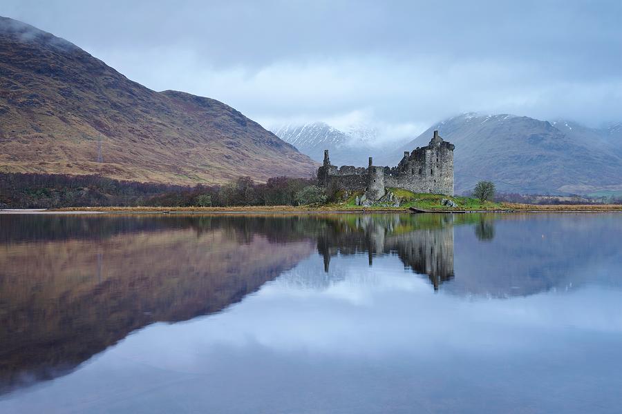 Winter at Kilchurn Castle Photograph by Stephen Taylor