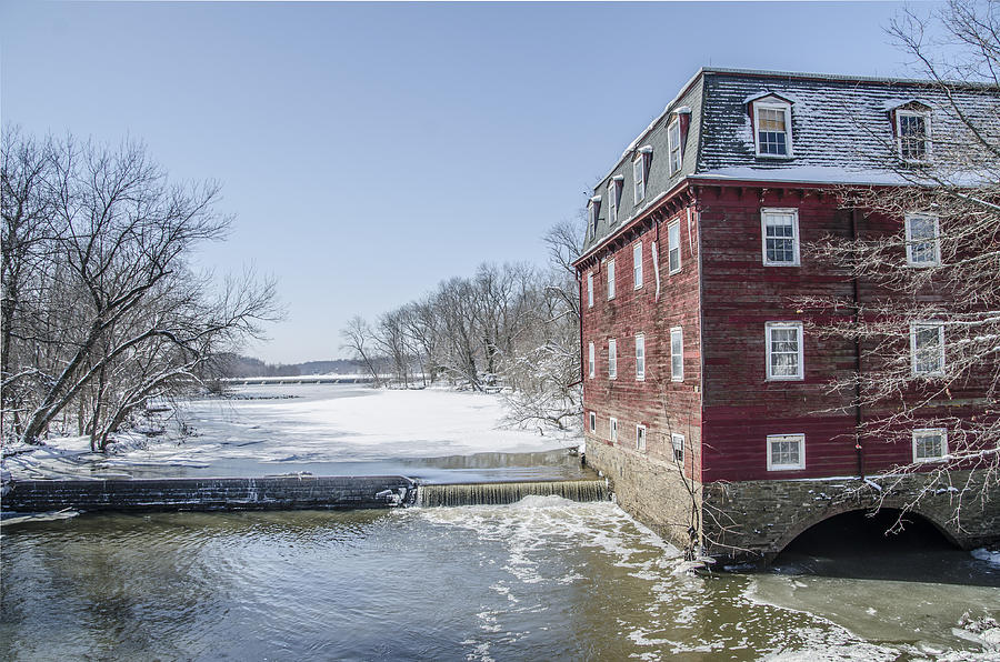 Winter at Kingston Mill Photograph by Bill Cannon