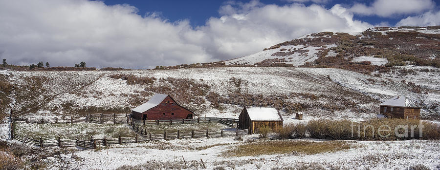Winter Photograph - Winter at Matties Ranch by Priscilla Burgers