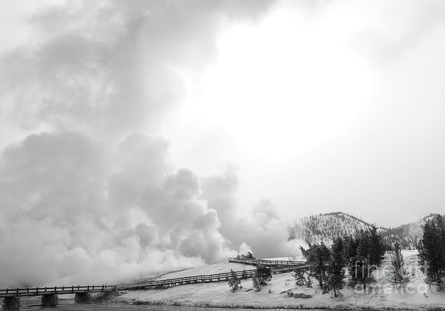 Winter at Midway Geyser Basin by Carol Beverly Winter at Midway Geyser Basin by Carol Beverly