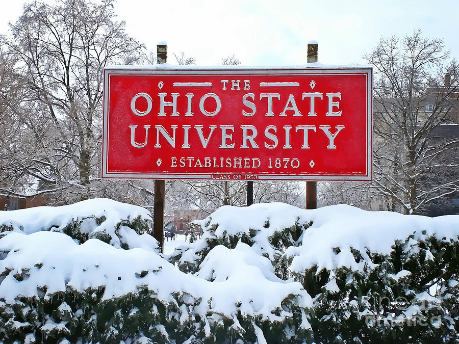 Winter Photograph - Winter at Ohio State by Rachel Barrett