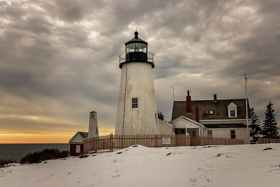 Winter At Pemaquid Point Photograph By Sean Sheppard