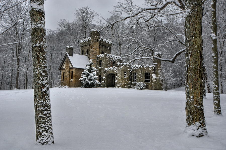 Winter at Squires Castle Photograph by Jeff Burcher