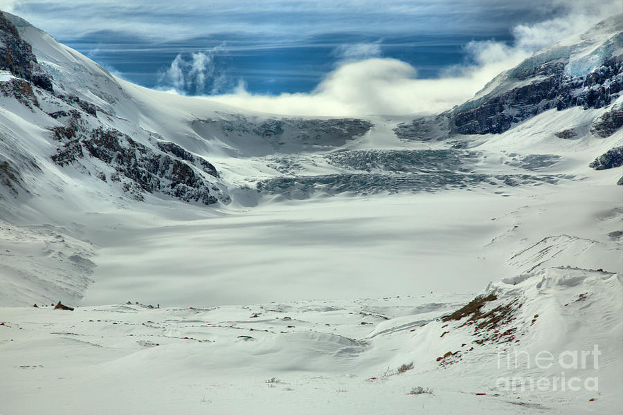 Winter At The Athabasca Glacier Photograph by Adam Jewell