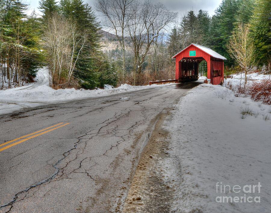 Winter at the Covered Bridge Photograph by Steve Brown Winter at the Covered Bridge Photograph by Steve Brown
