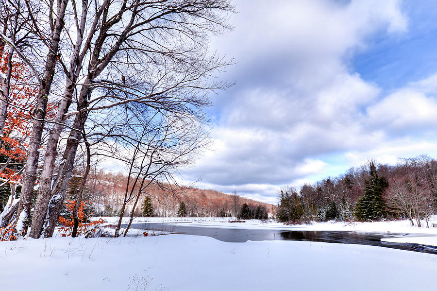 Winter at the Dam Photograph by David Patterson