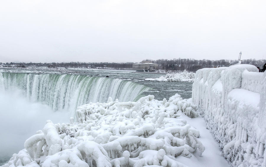 Winter at the falls Photograph by Nick Mares