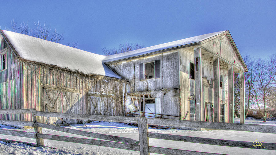Winter Barn 2 Photograph by Sam Davis Johnson