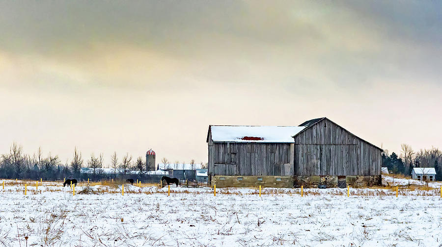 Winter Barn 2 Photograph by Steve Harrington