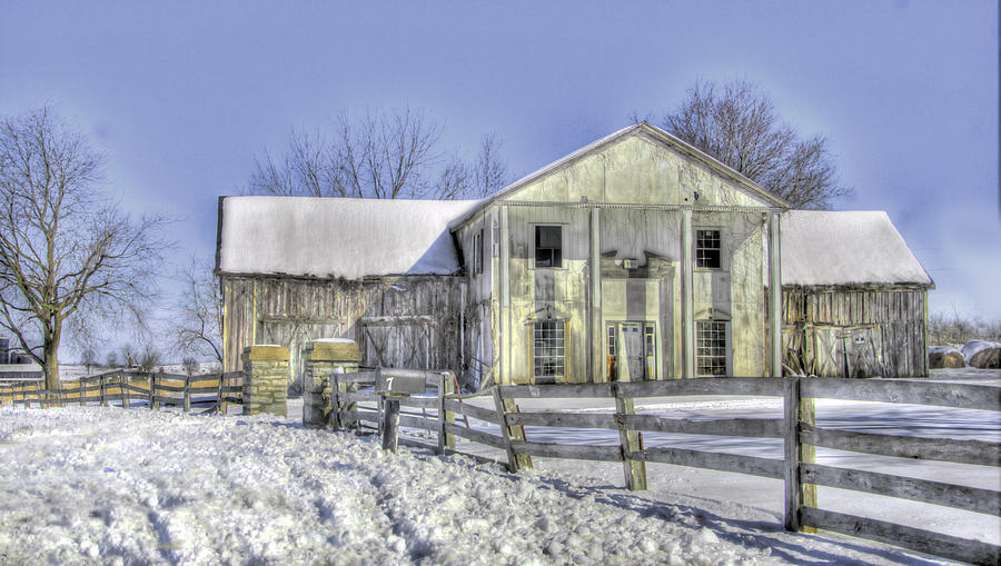 Winter Barn 3 Photograph by Sam Davis Johnson