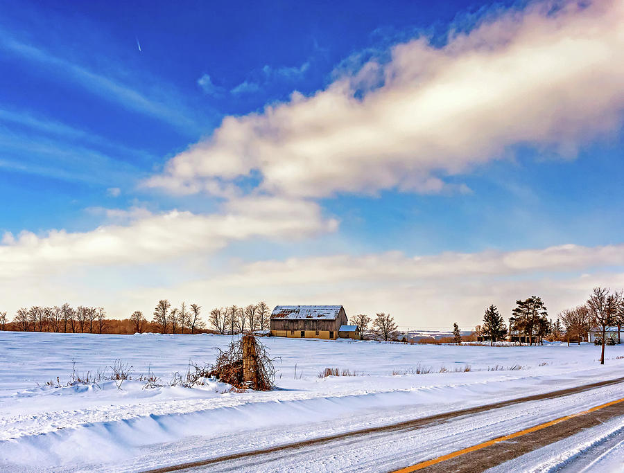 Winter Barn 3 Photograph by Steve Harrington