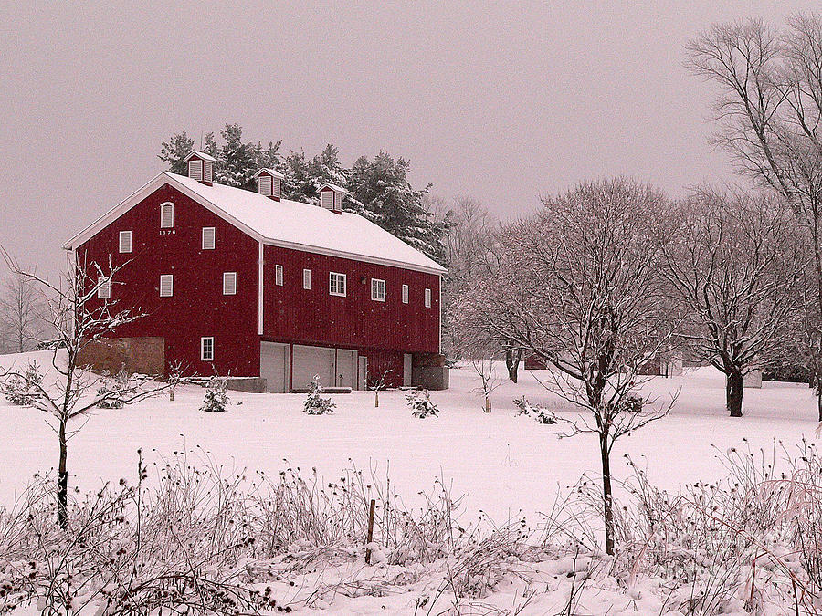 Winter Barn Photograph by David Bearden